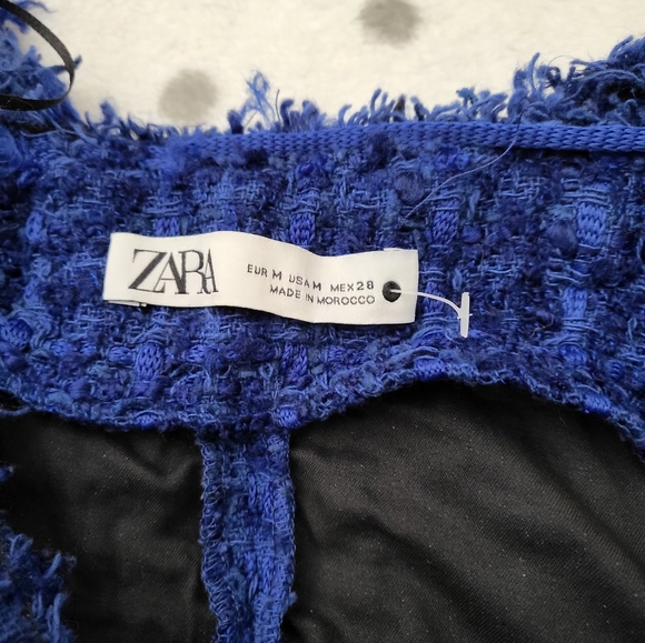 Zara Tweed Dress Blue - Picture 2 of 3